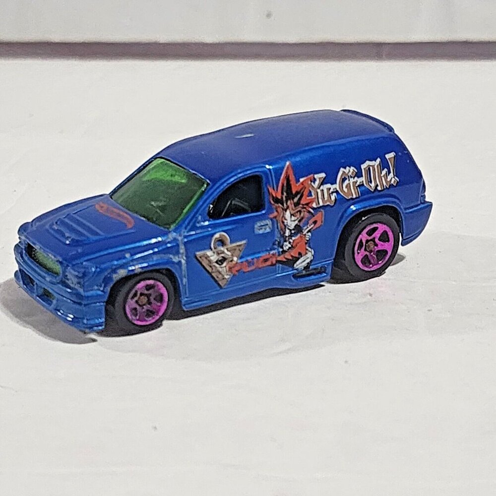 Hot Wheels Yu-Gi-Oh! Blue Van Diecast Fandango 2001 Vintage 3"